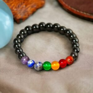 7 chakra Hematite Bracelet
